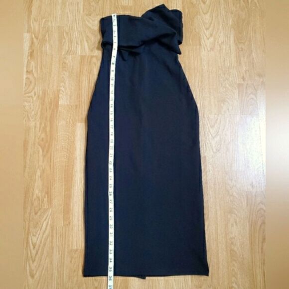 Topshop Twist Bow Sheath Dress - size 2 in Black - Picture 11 of 13